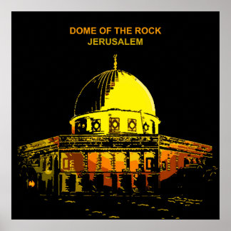 Poster Domo da Rocha: Icônico de Jerusalém