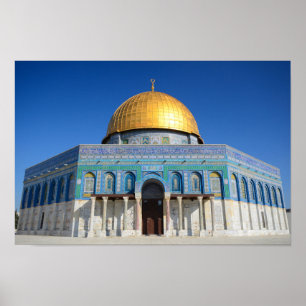 Poster Domo da Rocha, mesquita Al-Aqsa