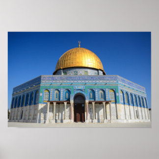 Poster Domo da Rocha, mesquita Al-Aqsa