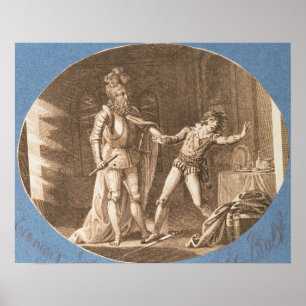 Pôster Don Giovanni e a estátua do Commandantore