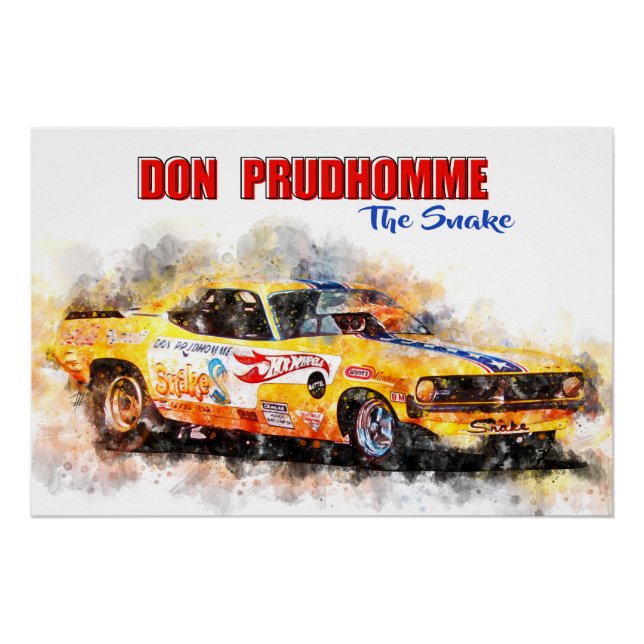 Pôster Don Prudhomme The Snake (Frente)