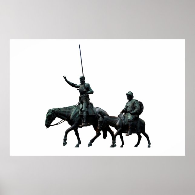 Poster Don Quixote e Sancho Panza (Frente)