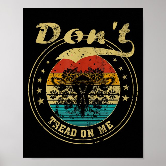 Poster Don’t Tread On Me Uterus  (Frente)