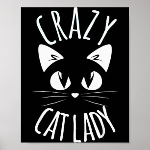 Poster Dona do Gato Louca Mãe do Pelo Engraçado Dia das M