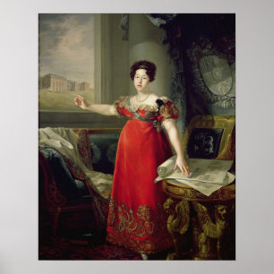 Pôster Dona Maria Isabel de Braganza da rainha, 1829