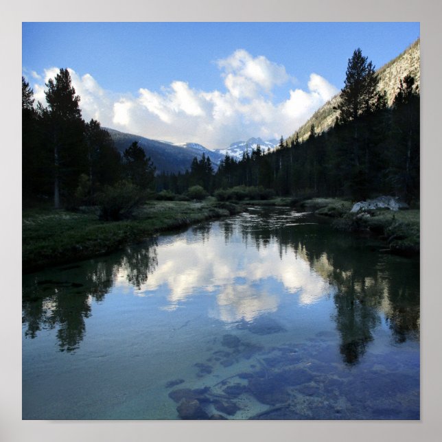 Poster Donahue Pass de Lyell Fork - John Muir Trail (Frente)
