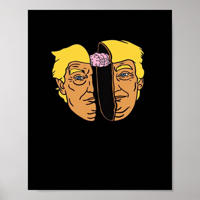 Poster Donald Brain Trumpkin Trabalho de arte (Frente)