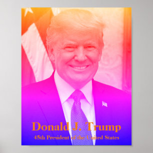 Poster Donald J. Trump, 45.º Presidente dos EUA