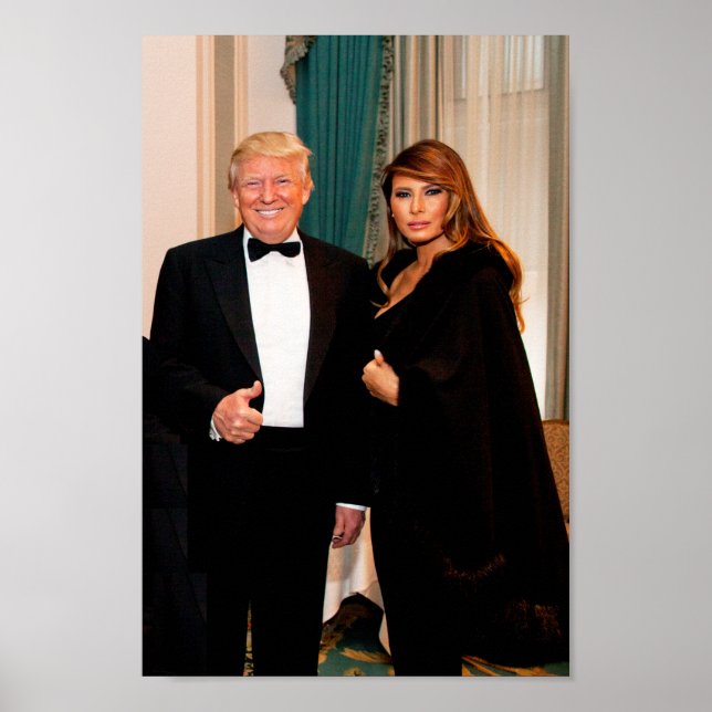 Pôster Donald & Melania Trump (Frente)