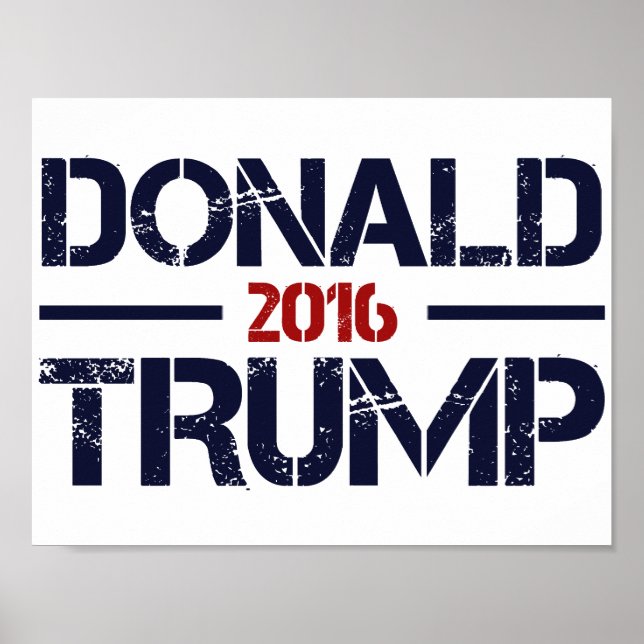 Pôster Donald Trump 2016 (Frente)