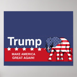 Pôster donald trump 2016 republicano