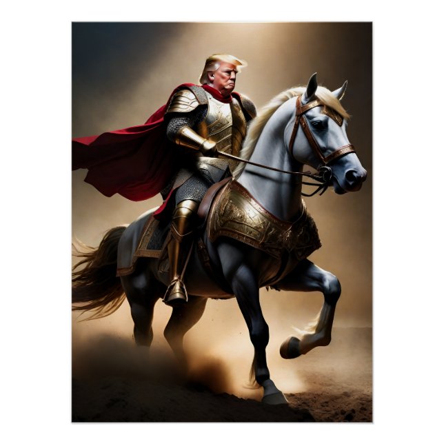 Pôster Donald Trump 2024 Conservador Engraçado (Frente)