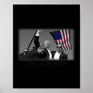 Poster Donald Trump 2024 Falhou Na Tentativa De Tempestad