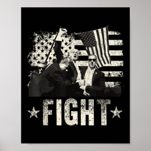 Poster Donald Trump 2024 Luta Contra Donald Trump