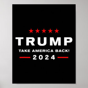 Poster Donald Trump 2024 Retome As Eleições Americanas -