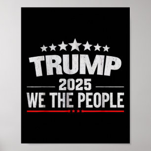 Poster Donald Trump 2025 Nós, Pessoas 4 De Julho, Eleiçõe