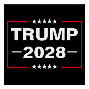 Pôster Donald Trump 2028 Presidente