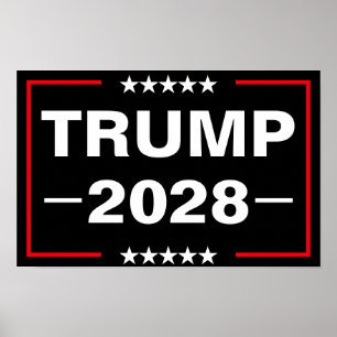 Poster Donald Trump 2028 Presidente