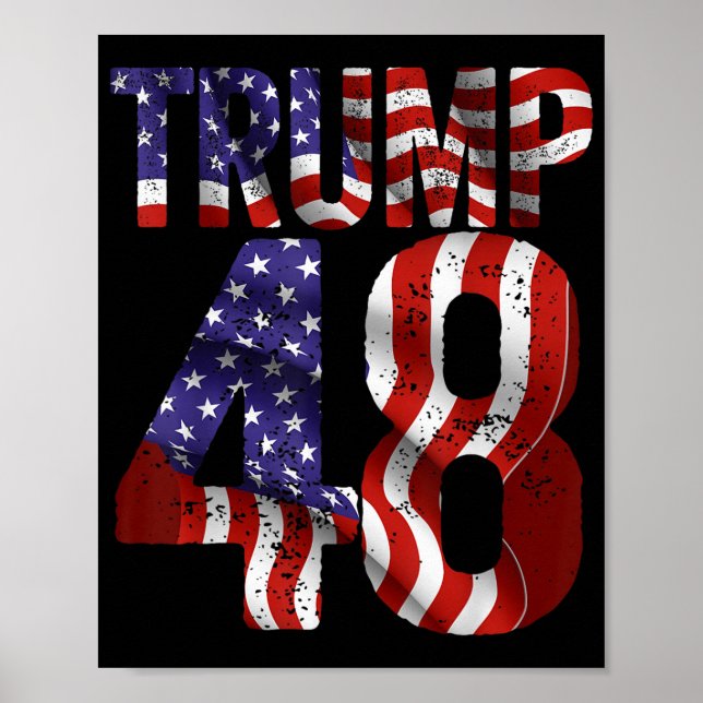 Poster Donald Trump 2028 Trump 45 47 48º Presidente Ameri (Frente)