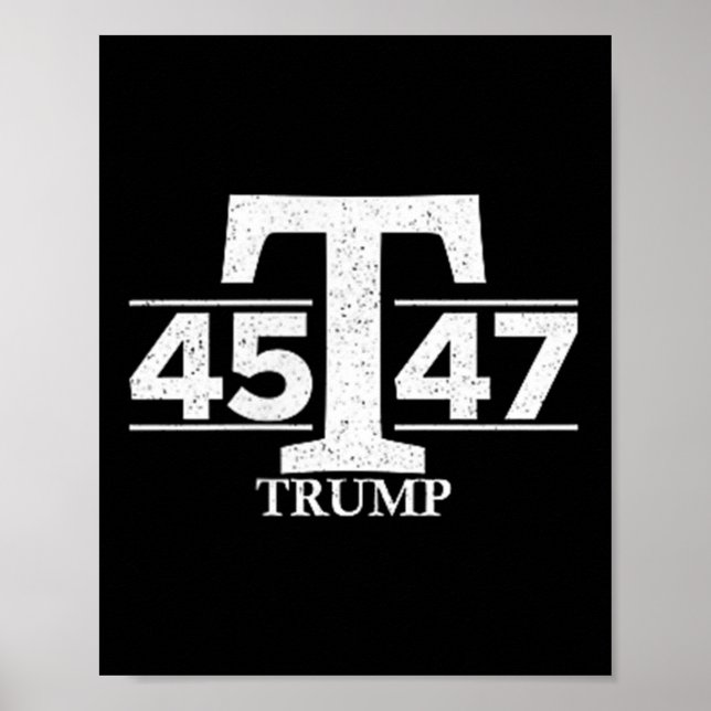 Poster Donald Trump 45 47 45º 47º Presidente (Frente)