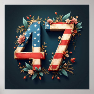 Poster Donald Trump 47