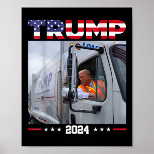 Poster Donald Trump Anda em Caminhão Garge - Caminhão Gar