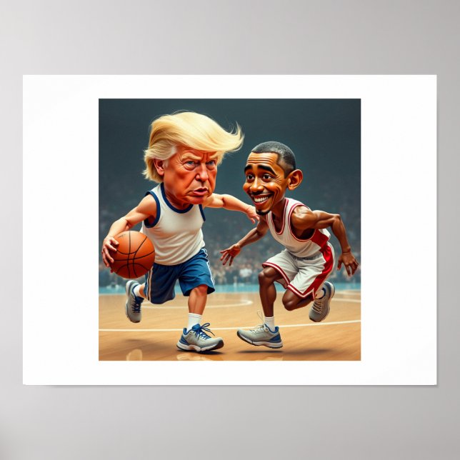 Poster Donald Trump Barack Obama (Frente)