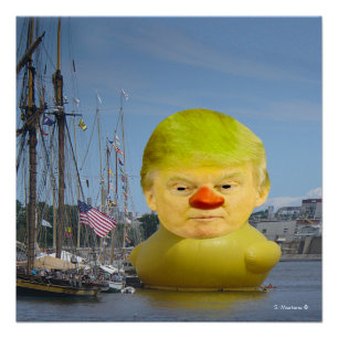 Pôster Donald Trump Borracha Amarelo Duque 20" x Poster d