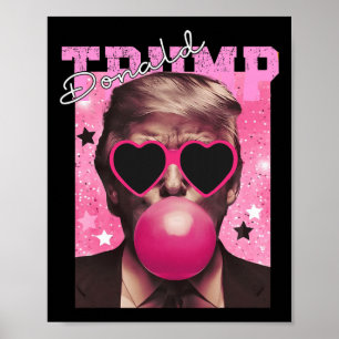 Poster Donald Trump Bubble Gum Pink Sungs