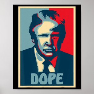 Poster Donald Trump Droga Eleição Diversão Presidente EUA