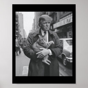 Poster Donald Trump E Cat Em Nyc