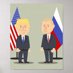 Poster Donald Trump E Vladimir Putin