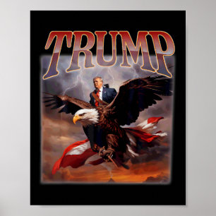 Poster Donald Trump Eagle Presidente dos Estados Unidos 2