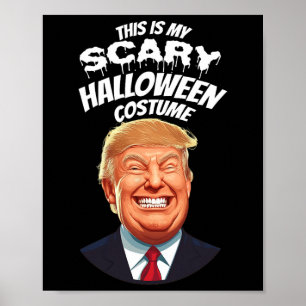Poster Donald Trump Engraçado Frio de Halloween Presente