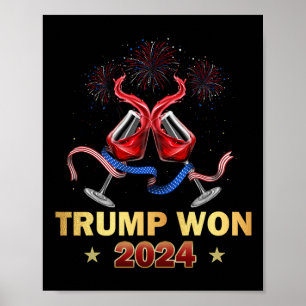 Poster Donald Trump Ganhou a Inauguração Eleitoral de Vic