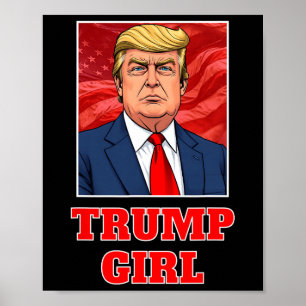 Poster Donald Trump Girl Engraçado Excelente América Pres