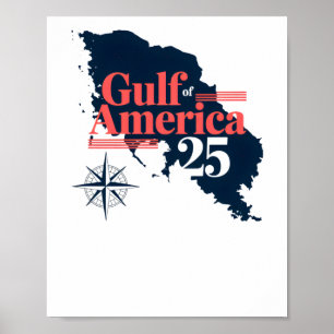 Poster Donald Trump Golfo Da América 2025