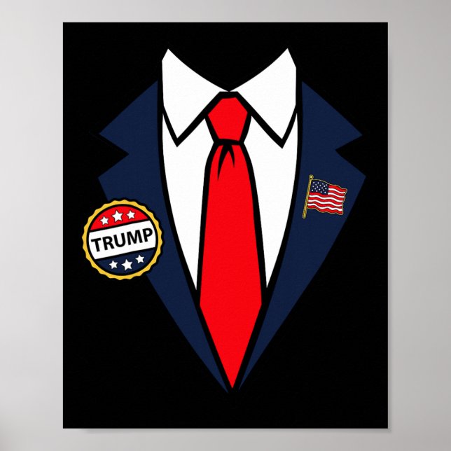 Poster Donald Trump Halloween Fácil Costume De Último Min (Frente)