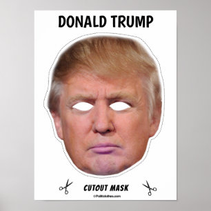 Poster Donald Trump Halloween Mask