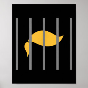 Poster Donald Trump Impeach Anti-Trump Atrás dos Bares