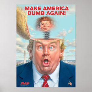 Poster Donald Trump "Make America Dumb Novamente"
