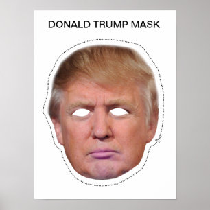 Poster Donald Trump Mask