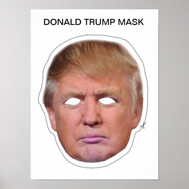 Pôster Donald Trump Mask (Frente)