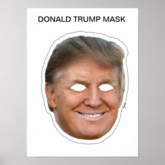 Pôster Donald Trump Mask (Frente)
