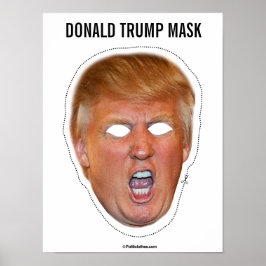 Poster Donald Trump Mask Cutout