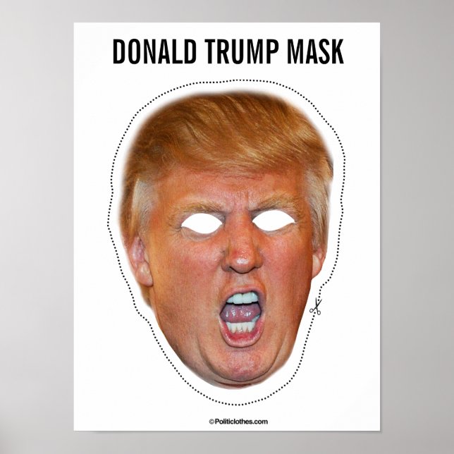 Poster Donald Trump Mask Cutout (Frente)