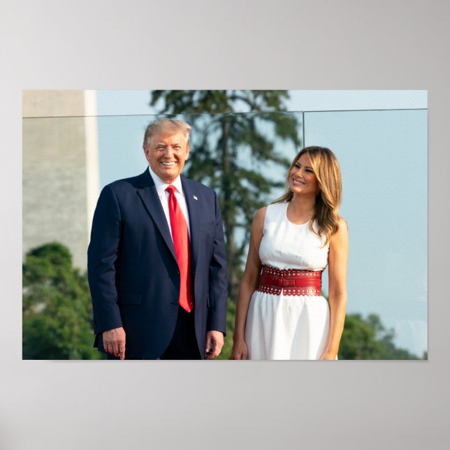 Poster Donald Trump & Melania July 4, 2020 (Frente)