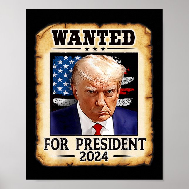 Poster Donald Trump Mug Queria Nos Eua. Presidente 20 (Frente)