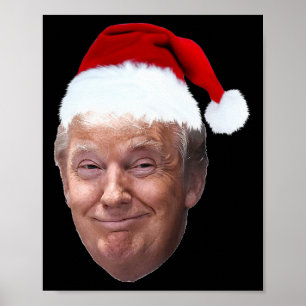 Poster Donald Trump Natal Engraçado Dom do Papai Noel