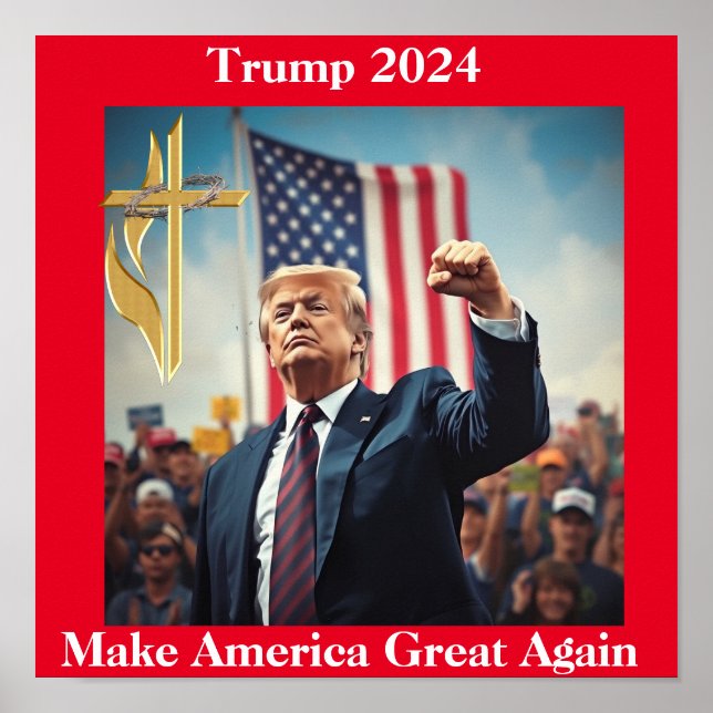 Poster Donald Trump para o presidente (Frente)